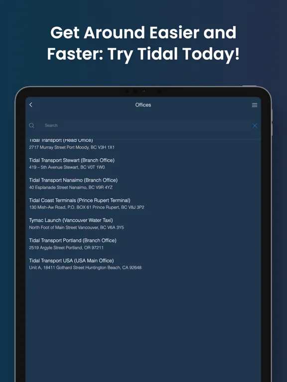 Tidal Transport iPad 應用截圖