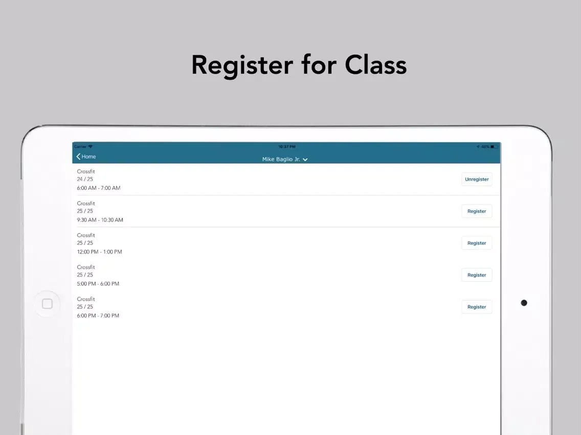 Boxscore Fitness iPad  স্ক্রিনশট
