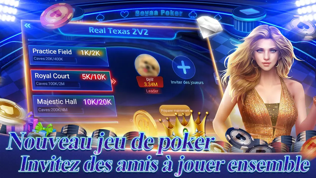 Screenshot di Texas Poker Français (Boyaa)