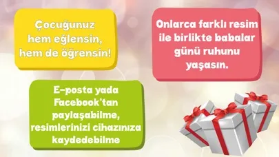 Captures d'écran de Babalar Günü Boyama Kitabı - Minik Bilge Babalar Gününü Kutluyor