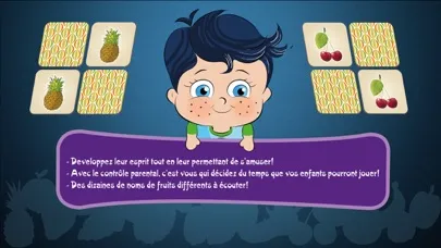 تصاویر Learn French with Little Genius - Matching Game - Fruits