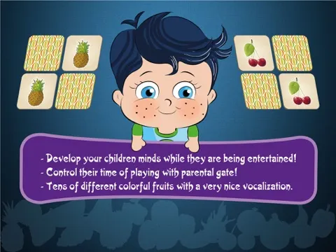 Little Genius Matching Game - Fruits - FREE iPad  Screenshots