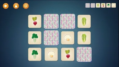 Ảnh chụp màn hình của Little Genius Matching Game - Vegetables - Educational and Fun Game for Kids