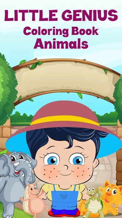 صور Little Genius Animals Coloring Book