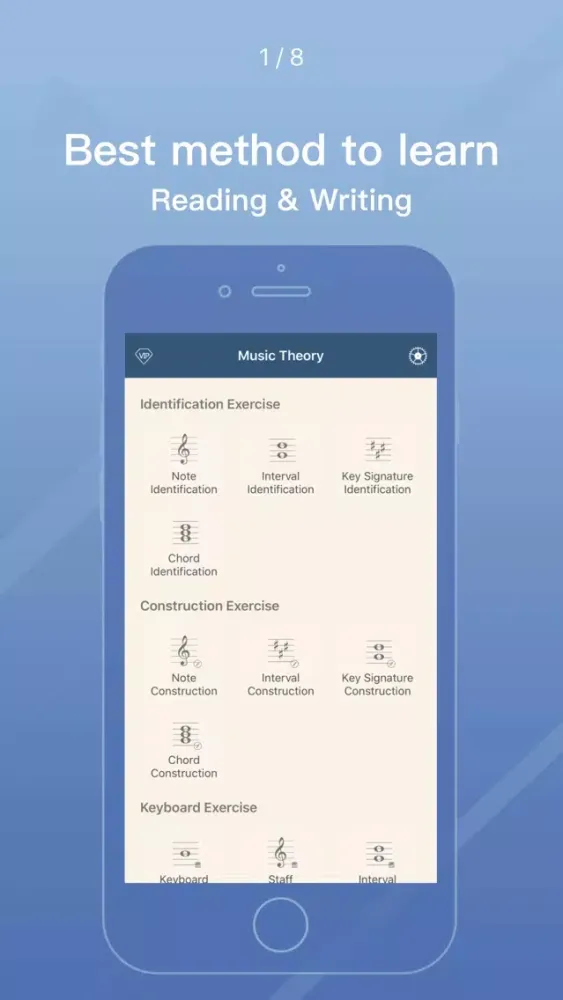 Piano learn-Sight reading app 스크린샷