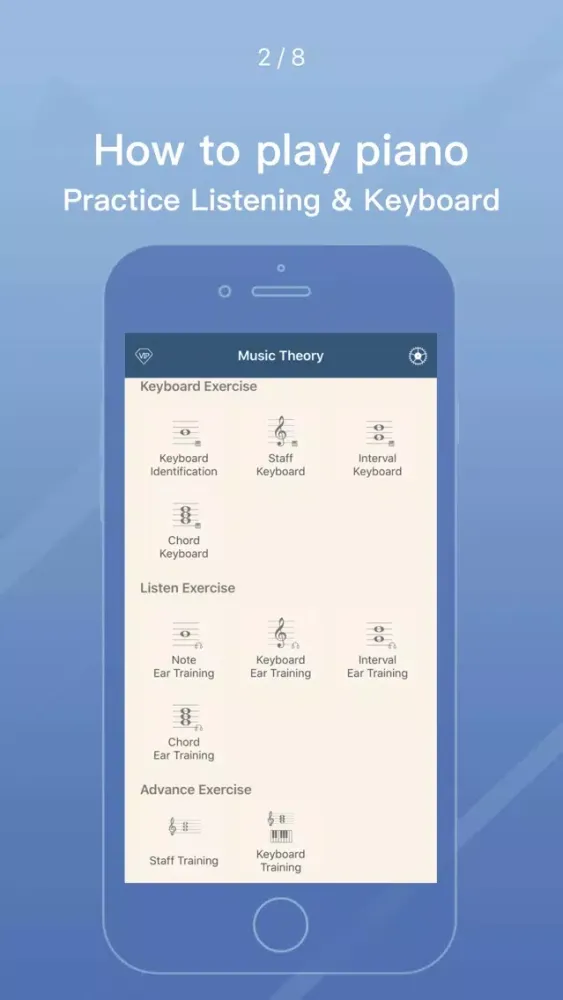 Piano learn-Sight reading app 스크린샷