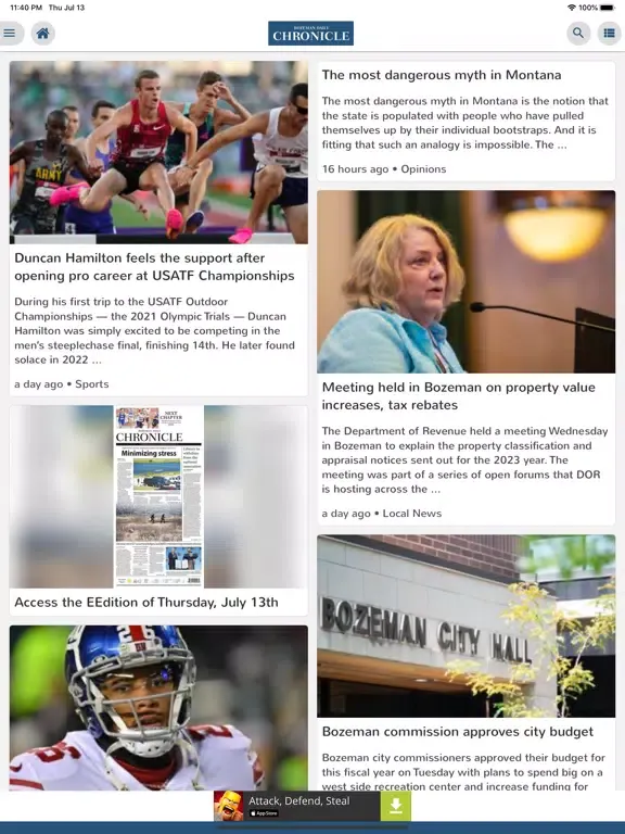 Скриншоты Bozeman Daily Chronicle EE iPad 