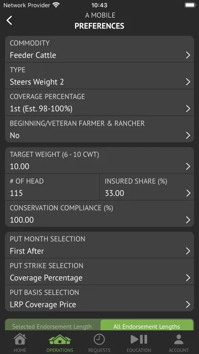 Tangkapan layar Livestock Insurance Analyzer