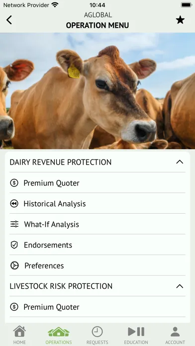 Tangkapan layar Livestock Insurance Analyzer