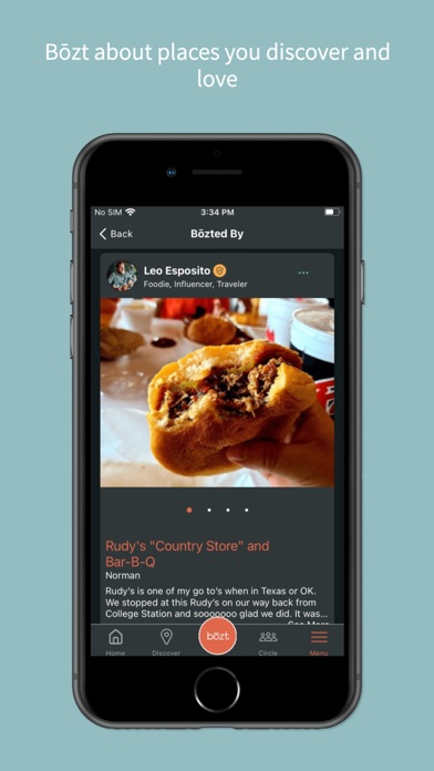 Tangkapan skrin Bōzt: Restaurants & Local Food