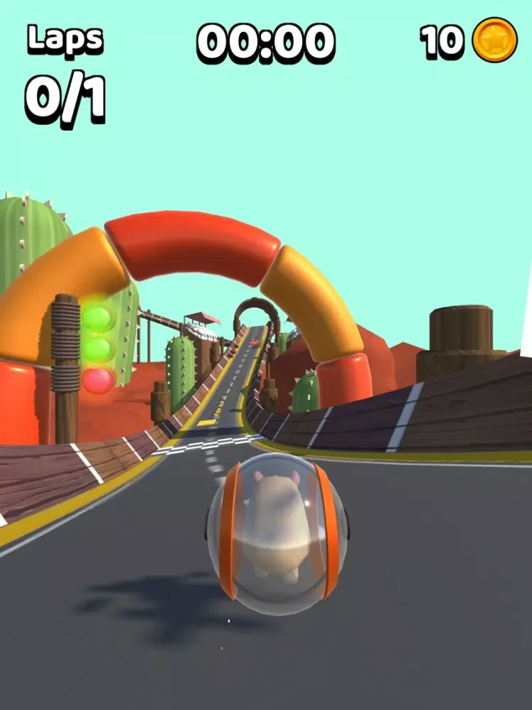 Tangkapan skrin Hamster Kart iPad 