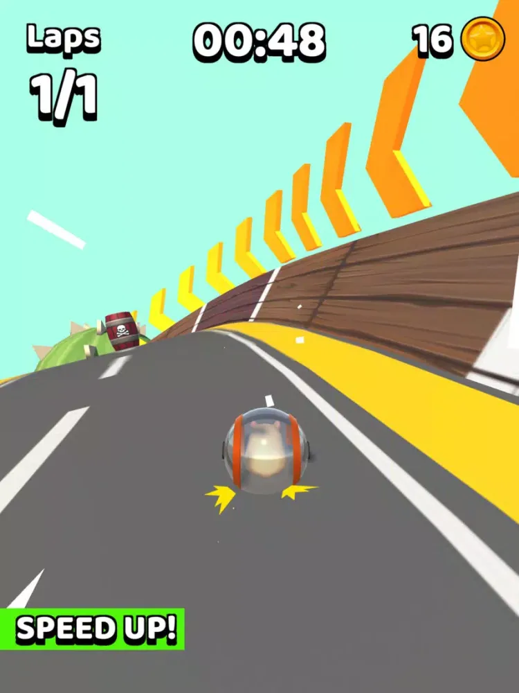 Tangkapan skrin Hamster Kart iPad 