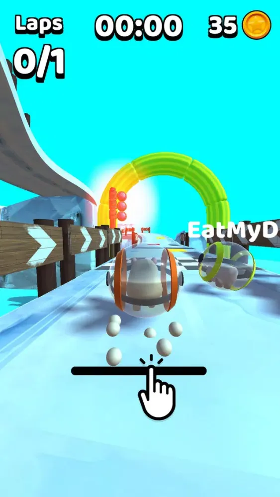 Tangkapan skrin Hamster Kart