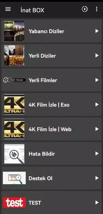 İnat BOX Ekran Görüntüleri