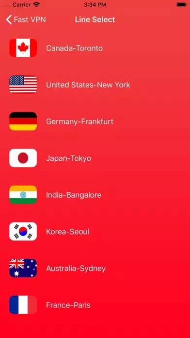 Capturas de pantalla de ABFAST VPN