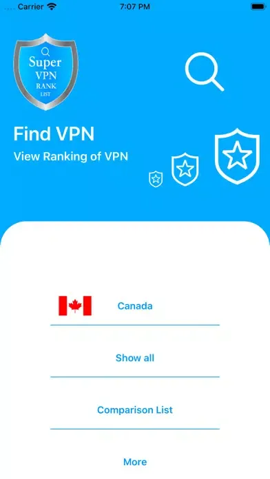 Super VPN Rank List スクリーンショット