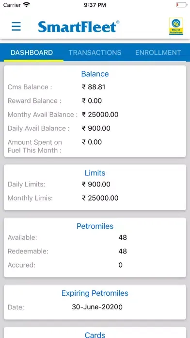BPCL SmartFleet应用截图
