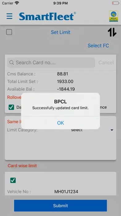 BPCL SmartFleet应用截图