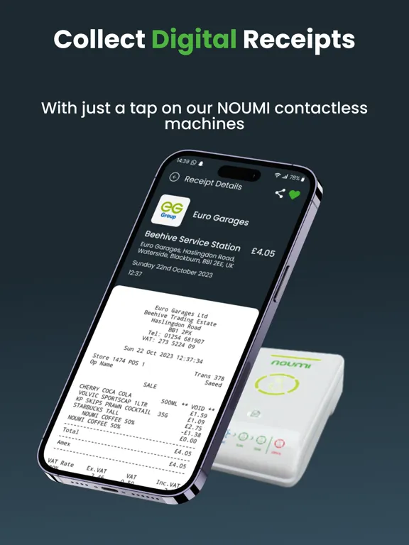 NOUMI - Digital Receipts iPad  سکرین شاٹس
