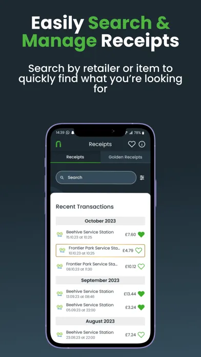 NOUMI - Digital Receipts سکرین شاٹس