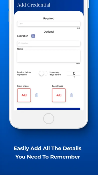 Capturas de tela do CredMinder: Credential Manager