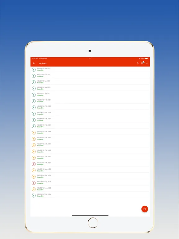 Tangkapan skrin BPI Catalogue iPad 
