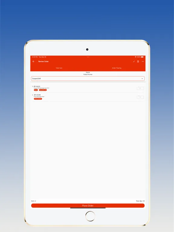 Tangkapan skrin BPI Catalogue iPad 