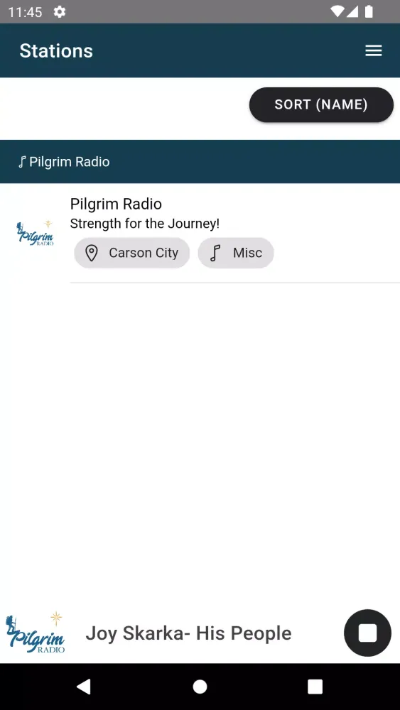 Tangkapan layar Pilgrim