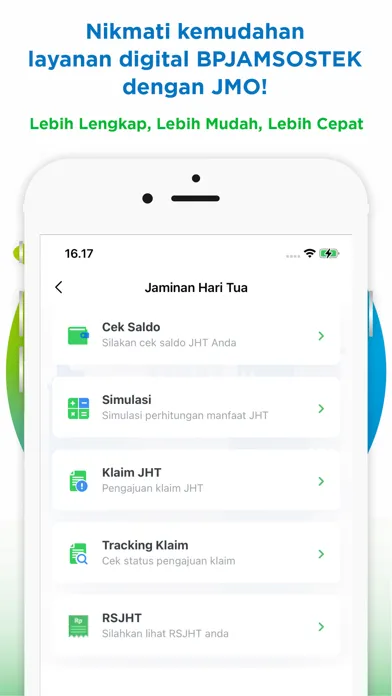 Скриншоты JMO - Jamsostek Mobile
