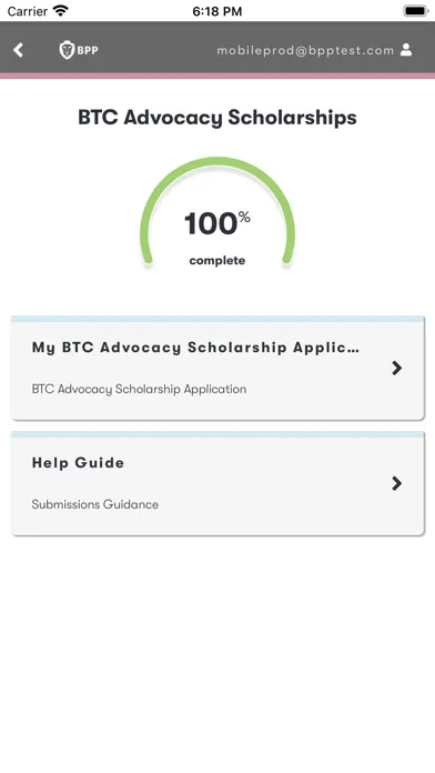 BTC Advocacy Scholarships स्क्रीनशॉट