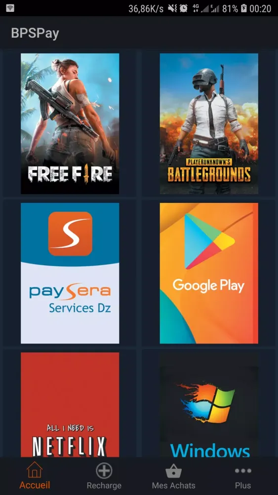 Capturas de pantalla de BPSPay