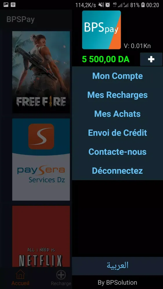Capturas de pantalla de BPSPay
