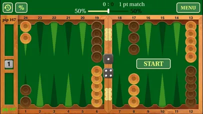 Tangkapan skrin Backgammon Guru