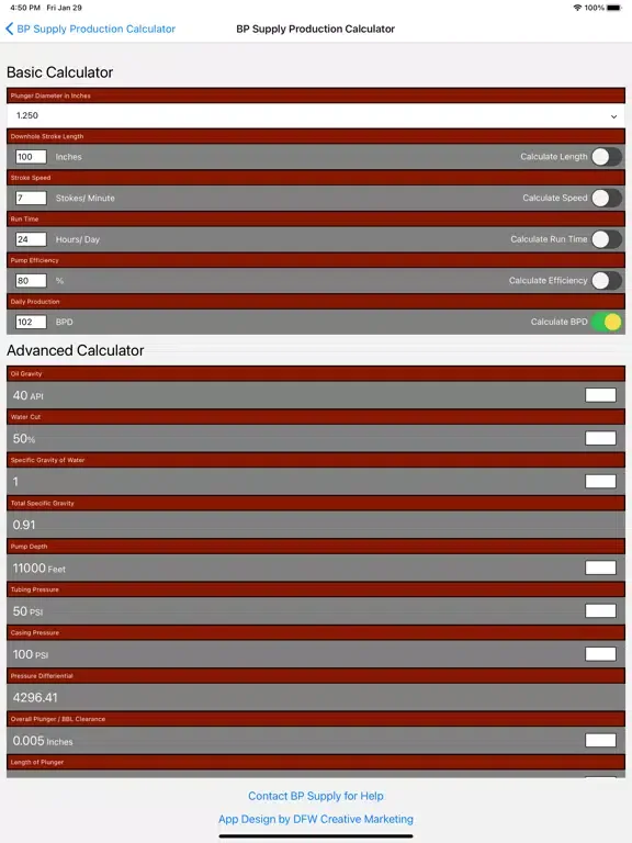 Screenshot di BP Supply Pump Calculator iPad 