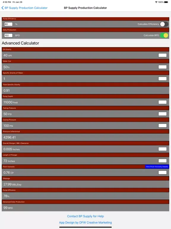 Screenshot di BP Supply Pump Calculator iPad 