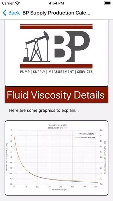 Screenshot di BP Supply Pump Calculator