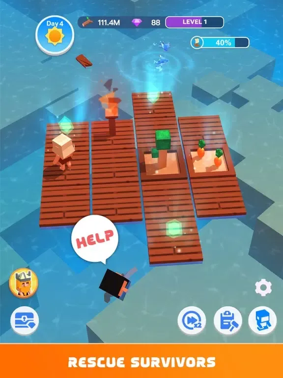 Lost Ship: Block Craft iPad 應用截圖