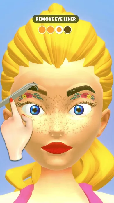 Capturas de pantalla de ASMR Peel Off Makeup