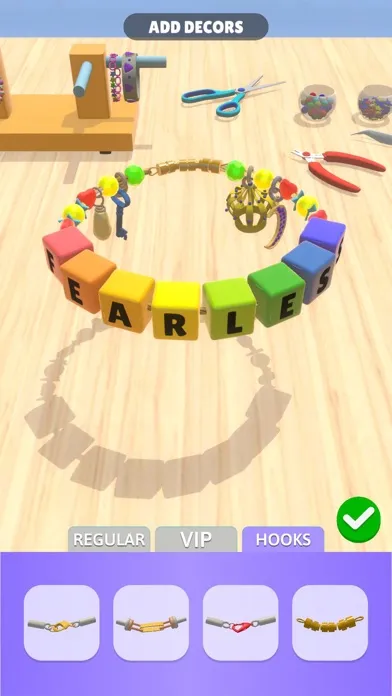 Tangkapan skrin Friendship Bracelet Crossword