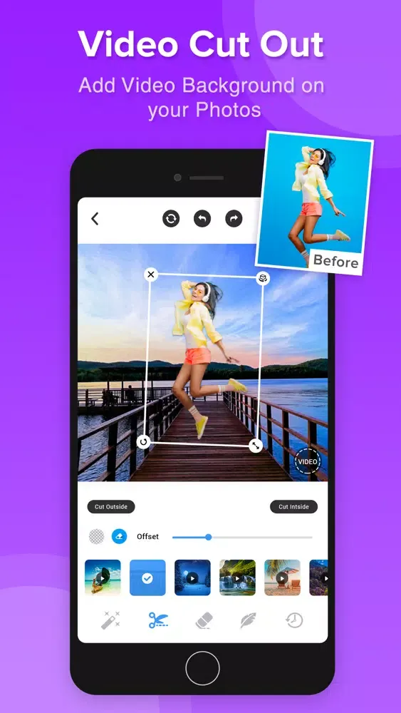 Auto Cut -Add video background Screenshots