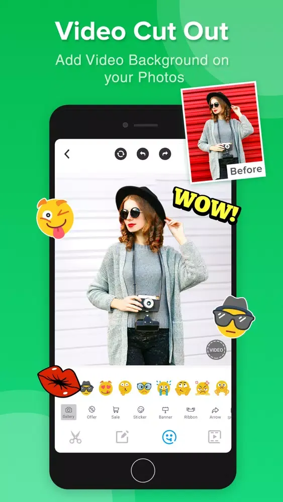 Auto Cut -Add video background Screenshots