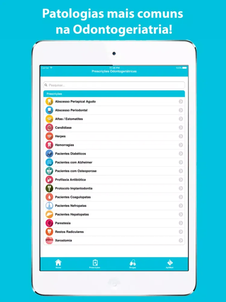 Prescrições Odontogeriátricas iPad  Ekran Görüntüleri