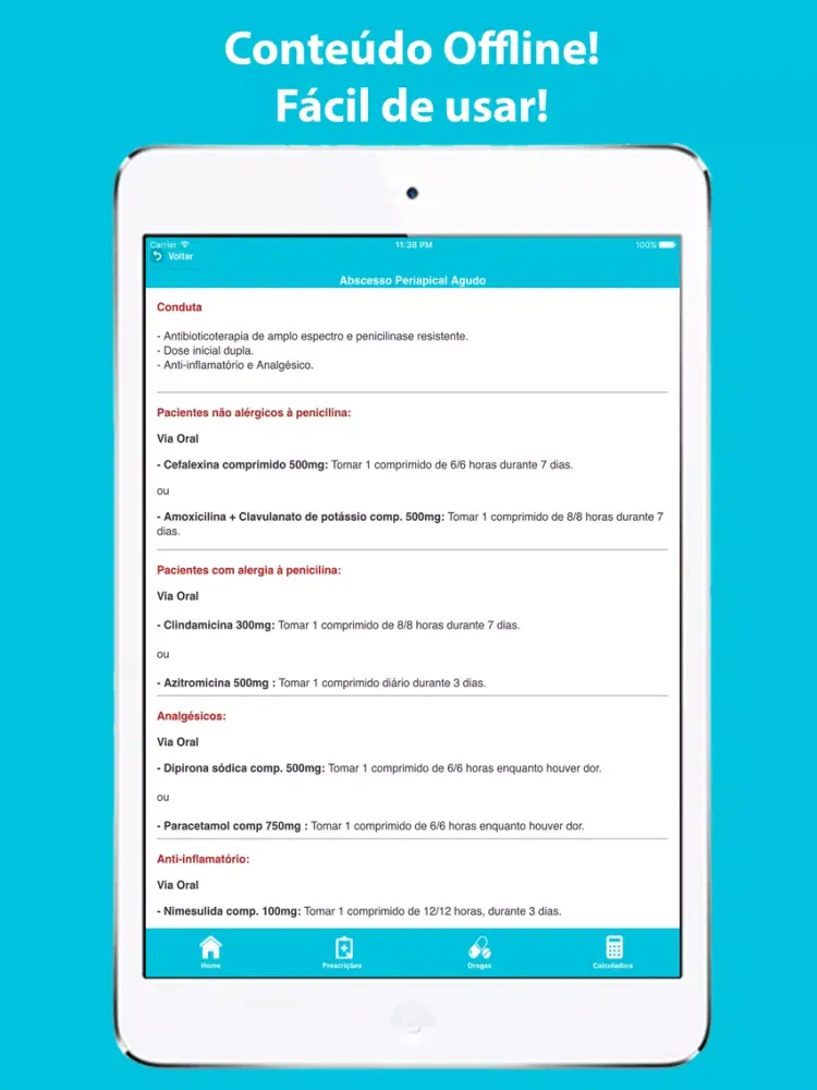 Prescrições Odontogeriátricas iPad  Ekran Görüntüleri