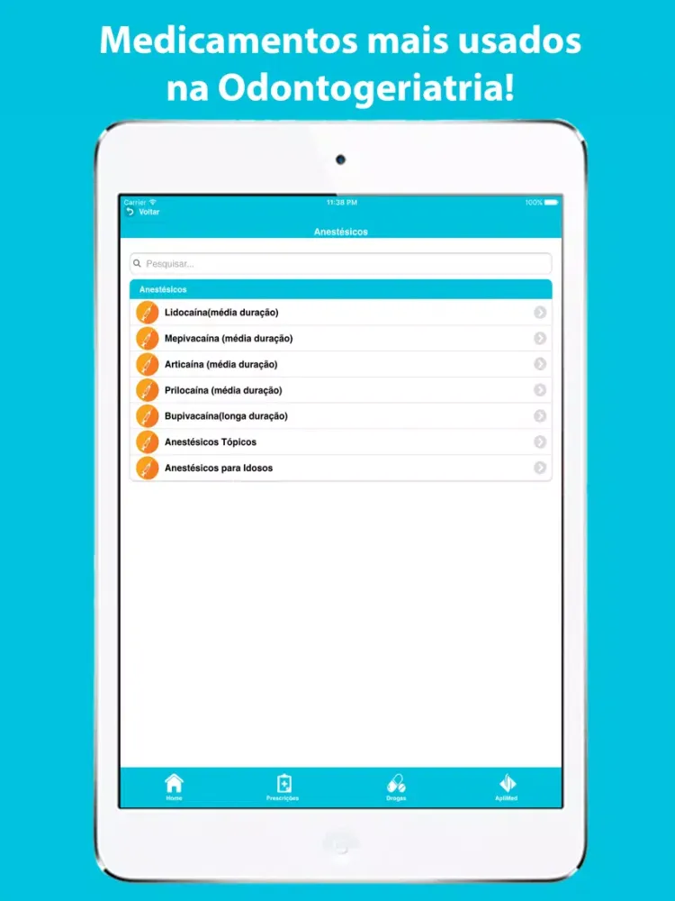 Prescrições Odontogeriátricas iPad  Ekran Görüntüleri