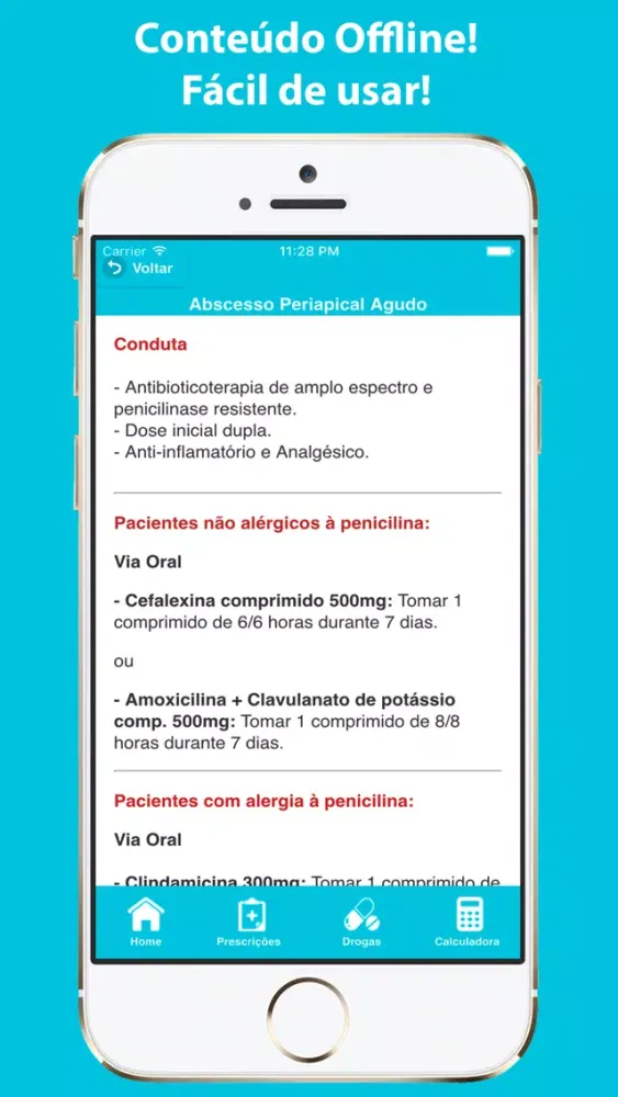 Prescrições Odontogeriátricas Ekran Görüntüleri