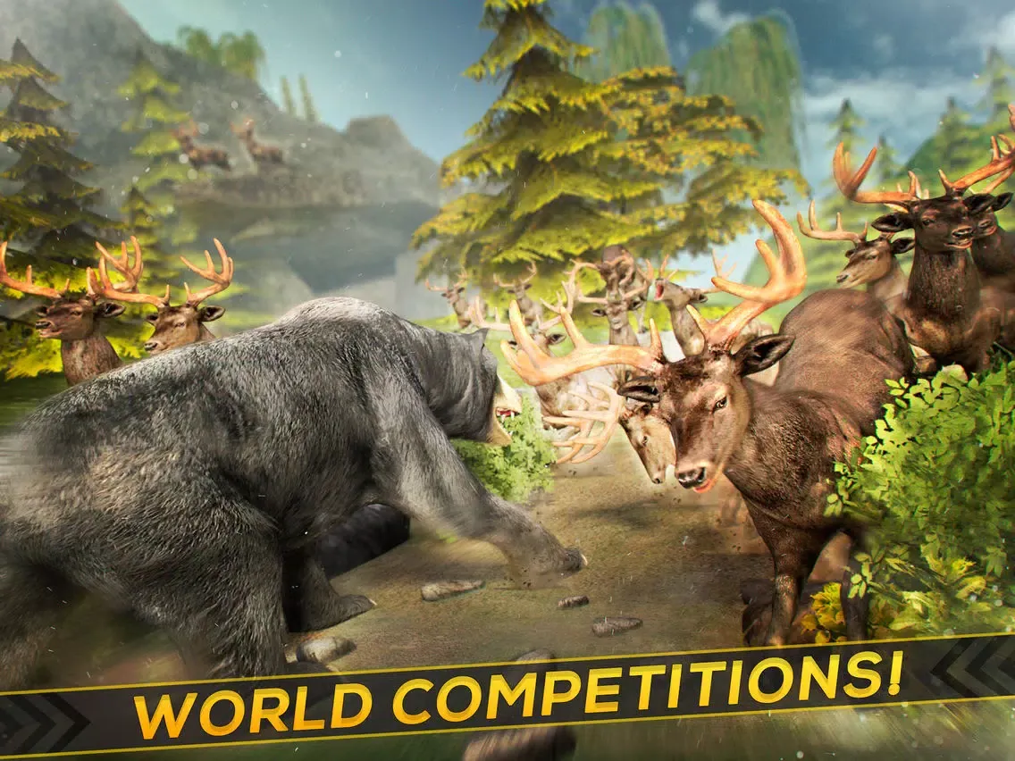 Bear Simulator 2016 . Wild Bears Simulation Games For Kids Free iPad  스크린샷