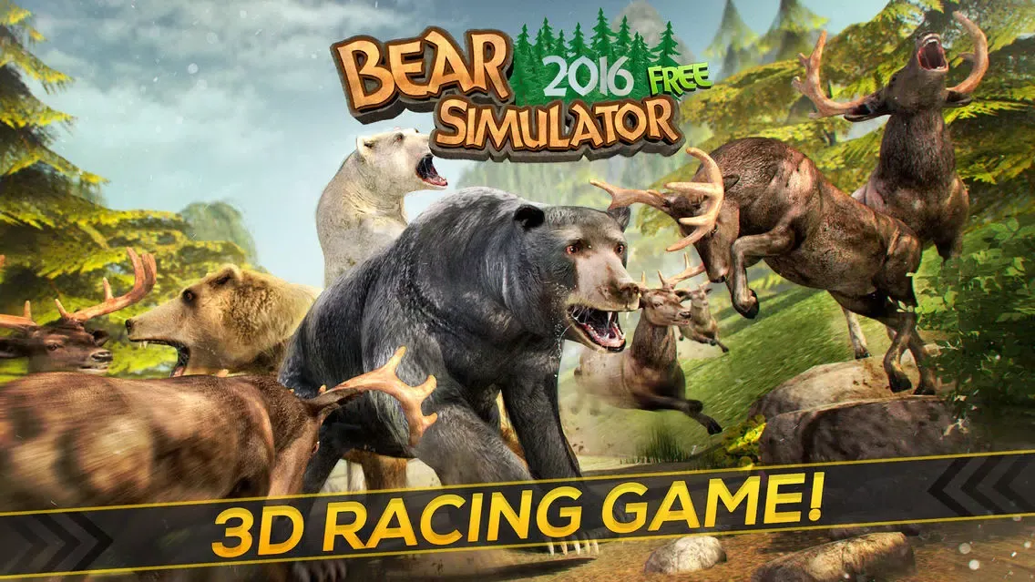 Bear Simulator 2016 . Wild Bears Simulation Games For Kids Free 스크린샷
