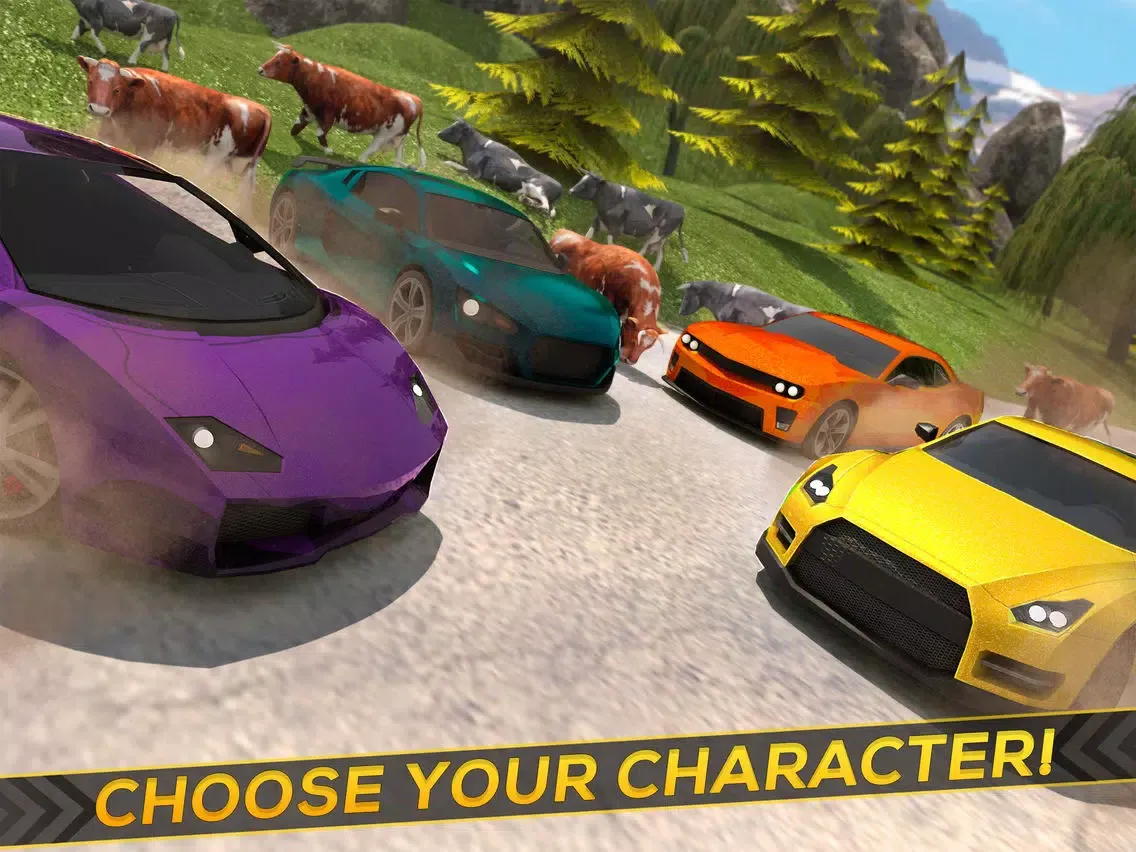 Скриншоты Cows & Cars | Extreme Funny Car Driving Game For Free iPad 