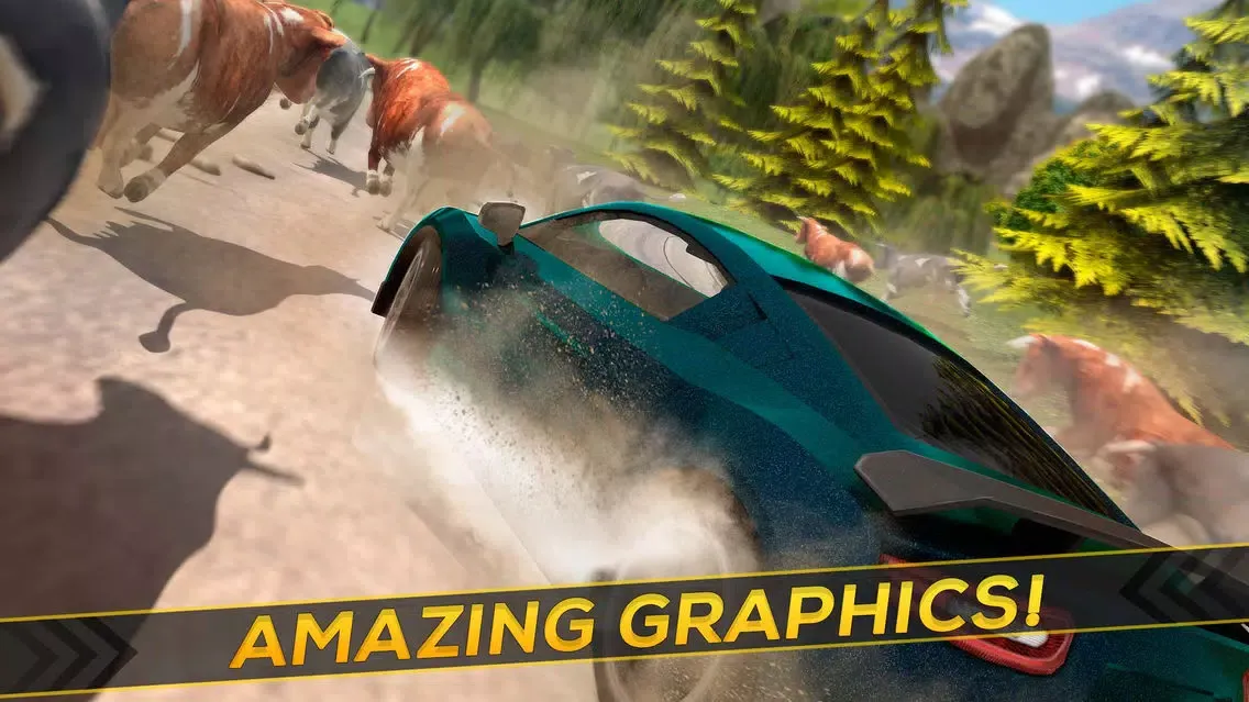 Скриншоты Cows & Cars | Extreme Funny Car Driving Game For Free