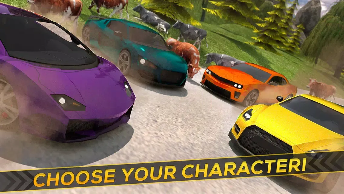 Скриншоты Cows & Cars | Extreme Funny Car Driving Game For Free